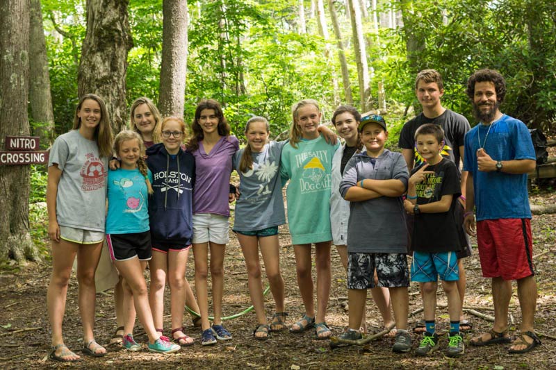 group-at-low-ropes - Holston Camp and Retreat Center